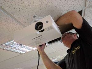 Large Installation for Projector